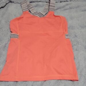 Size 10 Lululemon Push Your Limits Coral Tank